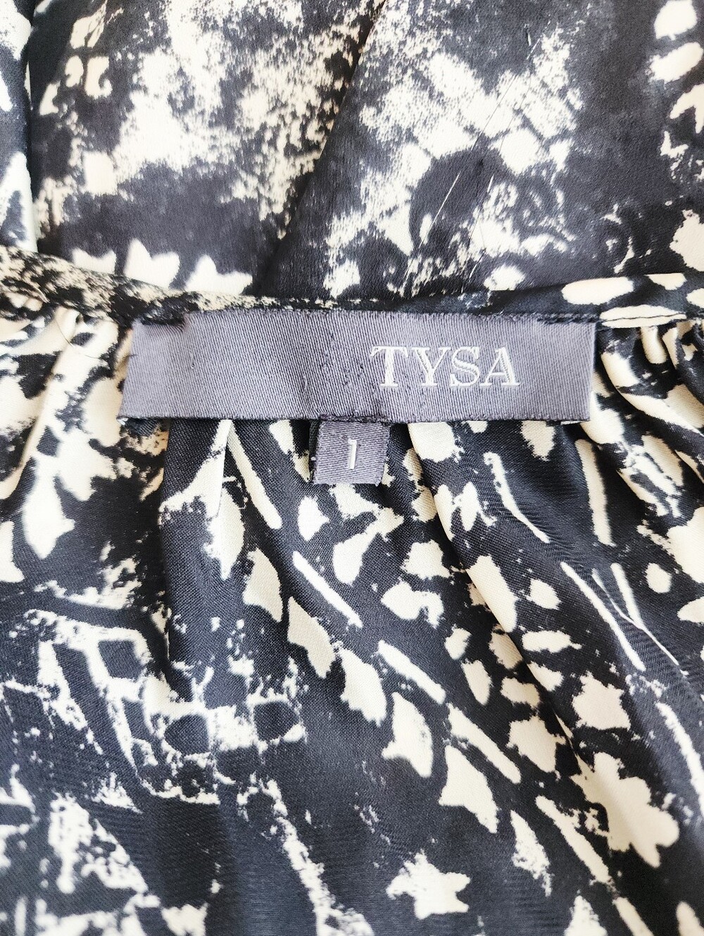 TYSA PAISLEY PRINT MAXI DRESS ADJUSTABLE STRAPS IN BLACK & WHITE Size SMALL - Picture 2 of 16
